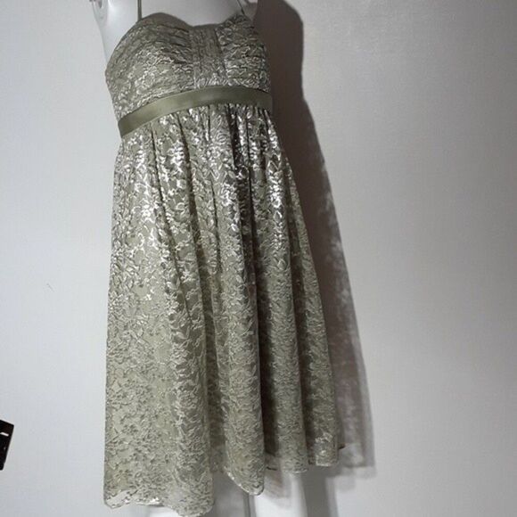 Alfred Angelo dress celadon size 4 s small special occasion party strapless prom - Picture 7 of 8
